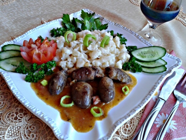 Morčacie srdiečka na červenom víne (fotorecept) - obrázok 9