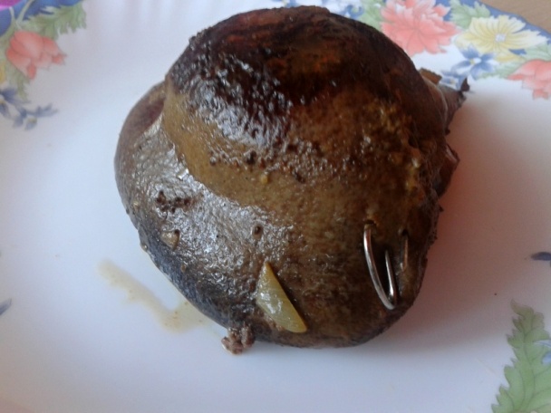 Bravčová pečeň plnená šunkou, syrom a kapiou (fotorecept) - obrázok 10