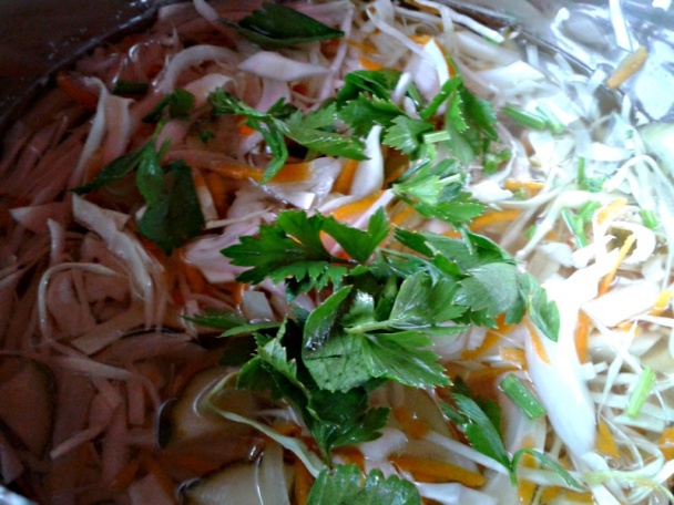 Zabáraný kapustový šalát s jogurtom a orechmi (fotorecept) - obrázok 6