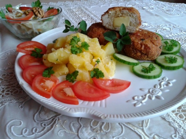 Mleté morčacie prsia plnené syrom s pamajoránom (fotorecept) - obrázok 9