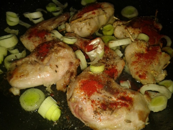 Králičie beháky na póre a bielom víne (fotorecept) - obrázok 4