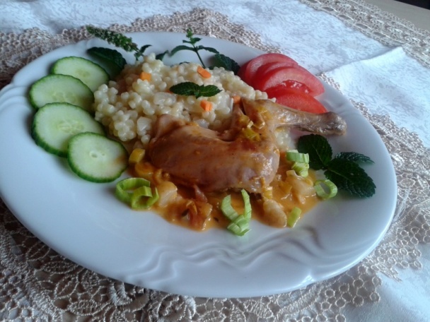 Králičie beháky na póre a bielom víne (fotorecept) - obrázok 7