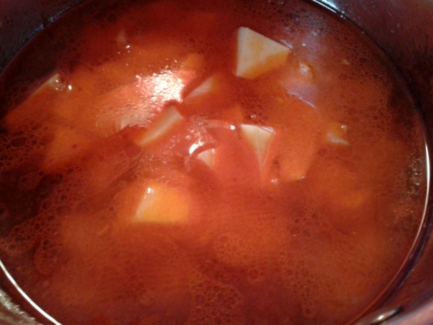 Šúľancová polievka s klobásou (fotorecept) - obrázok 2