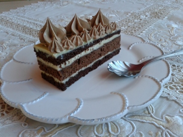 Kakaové rezy s krupicovým krémom a Fernetom (fotorecept) - obrázok 14