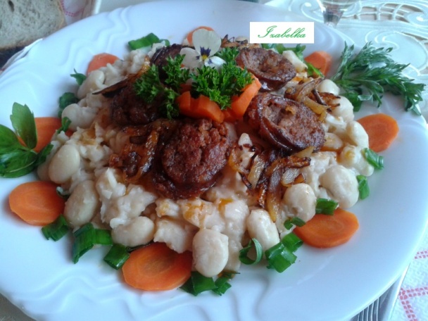 Bôbová kaša s klobásou a cibuľkou (fotorecept) - obrázok 4