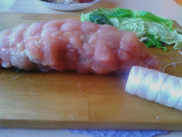 Morčacia roláda s kelovým listom (fotorecept) - obrázok 7