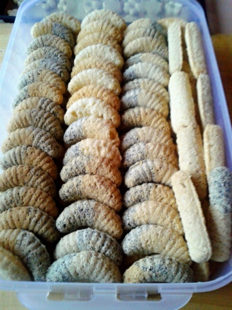 Dvojfarebné fúkané rožky (fotorecept) - obrázok 6