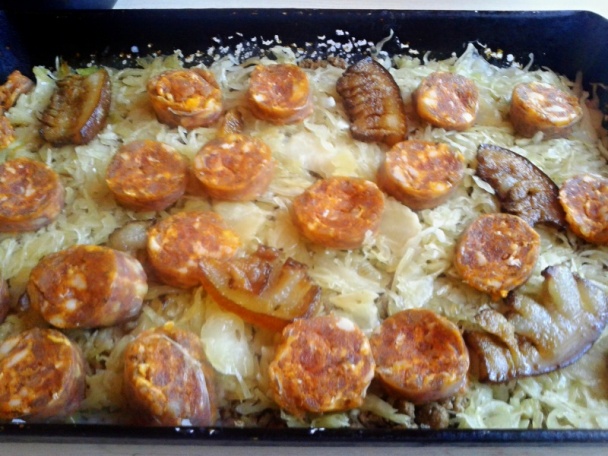 Koložvárska prekladaná kapusta z troch druhov mäsa (fotorecept) - obrázok 5