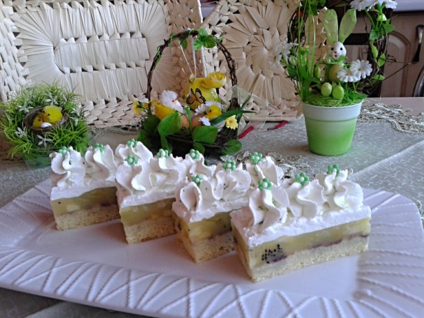 Kivi-jablkové rezy so šľahačkou (fotorecept) - obrázok 11