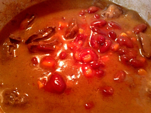 Morčacie srdiečka na červenej fazuli s kukuricou v paradajkovej omáčke (fotorecept) - obrázok 8