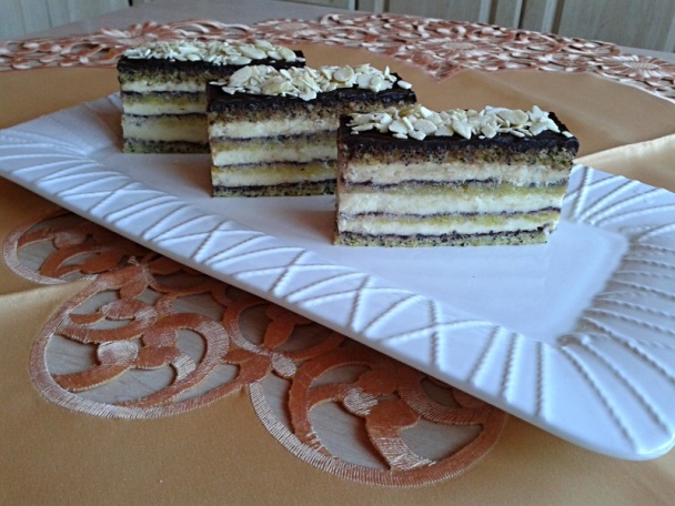 Makovo-piškótové rezy (fotorecept) - obrázok 10