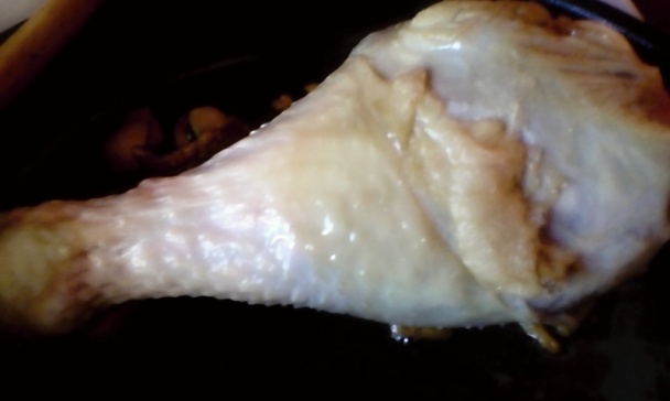 Morčacie stehno na víne so žemľovou knedľou s kukuricou (fotorecept) - obrázok 3