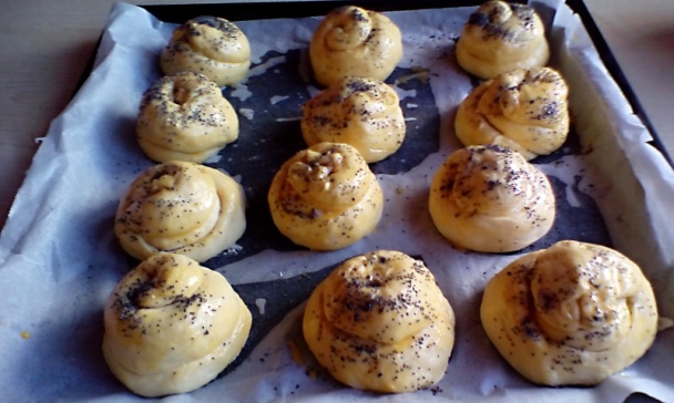 Briošky s jablkovou plnkou (fotorecept) - obrázok 5