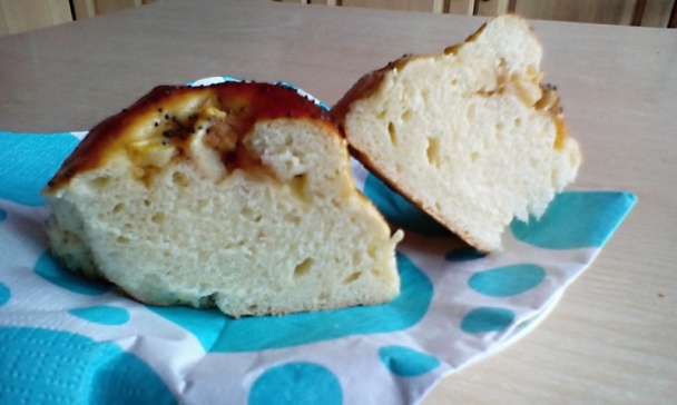 Briošky s jablkovou plnkou (fotorecept) - obrázok 7