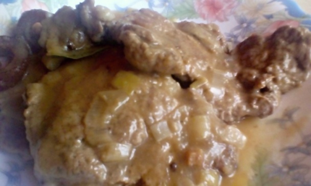 Hovädzí plátok na póre a horčici s hrnčekovou knedľou (fotorecept) - obrázok 8