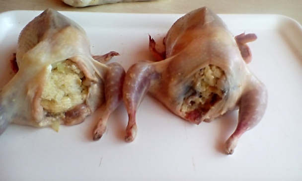 Plnené pečené prepeličky na bielom víne (fotorecept) - obrázok 3