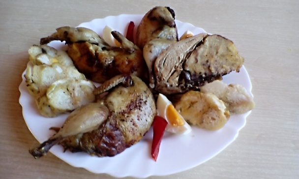 Plnené pečené prepeličky na bielom víne (fotorecept) - obrázok 7