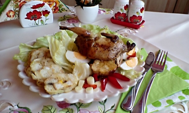 Plnené pečené prepeličky na bielom víne (fotorecept) - obrázok 8