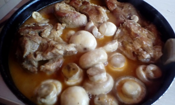 Bravčové pliecko na šampiňónoch (fotorecept) - obrázok 5