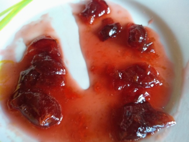 Čerešňový džem so škoricovým cukrom a s orechovým likérom (fotorecept) - obrázok 6