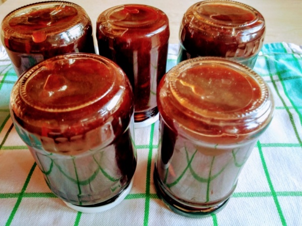 Čerešňový džem so škoricovým cukrom a s orechovým likérom (fotorecept) - obrázok 7