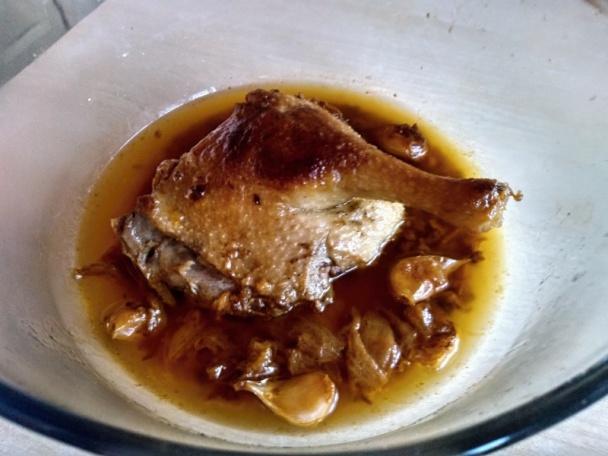 Pečené kačacie stehno s karamelizovaným pomarančom so saturejkou (fotorecept) - obrázok 6