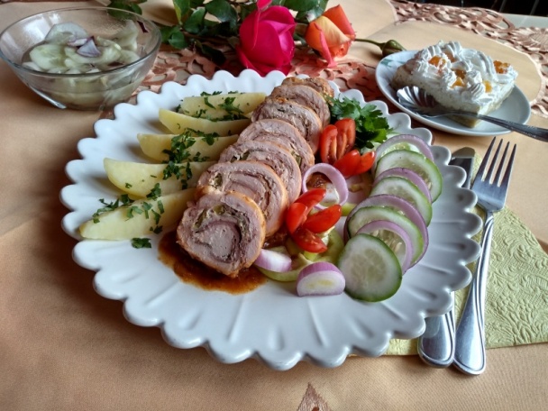Rolované pečené morčacie prsia plnené šunkou (fotorecept) - obrázok 16