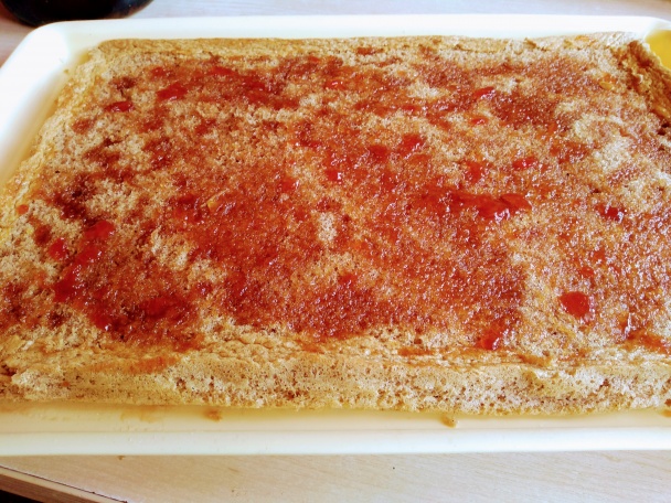 Škoricové rezy so želé piškótami v bielej čokoláde (fotorecept) - obrázok 6