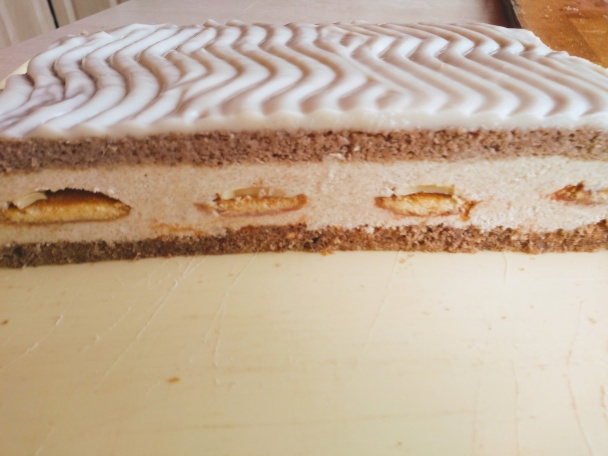 Škoricové rezy so želé piškótami v bielej čokoláde (fotorecept) - obrázok 12