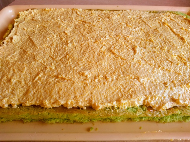 Zelené piškótové rezy (fotorecept) - obrázok 7