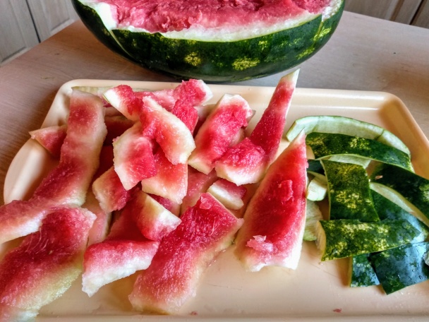 Kompót z kôry červeného melóna (fotorecept) - obrázok 1