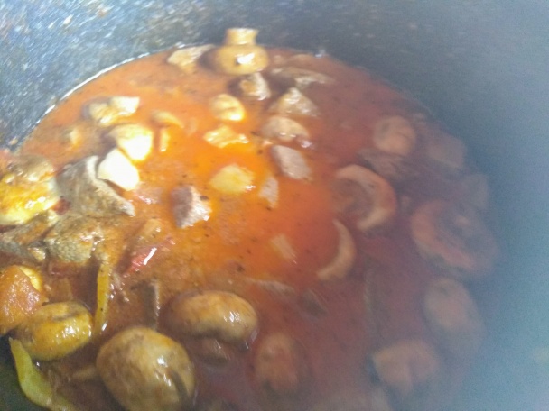 Pečienkový perkelt so šampiňónmi (fotorecept) - obrázok 10