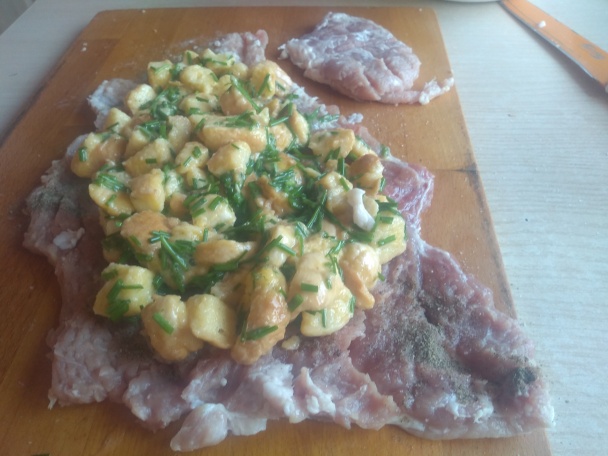 Pečená plnená bravčová krkovička na červenom víne (fotorecept) - obrázok 4