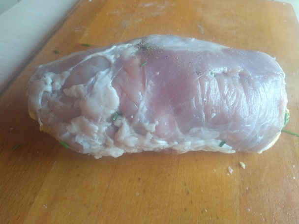 Pečená plnená bravčová krkovička na červenom víne (fotorecept) - obrázok 5