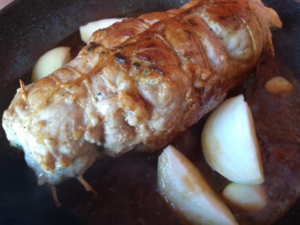 Pečená plnená bravčová krkovička na červenom víne (fotorecept) - obrázok 10