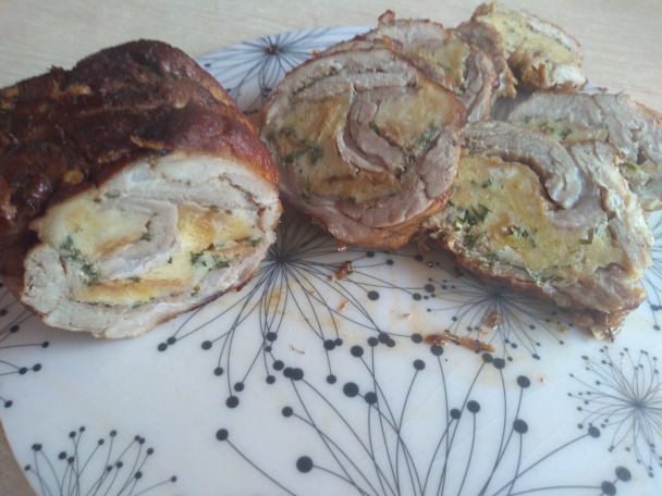 Pečená plnená bravčová krkovička na červenom víne (fotorecept) - obrázok 12