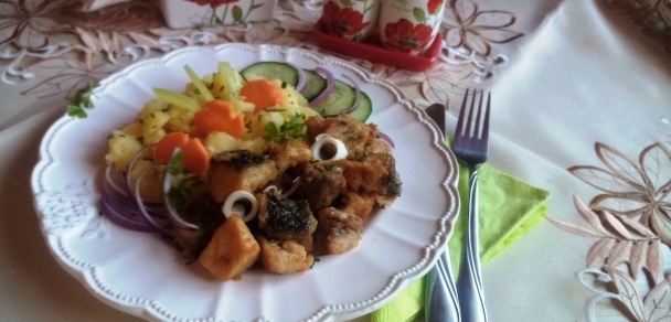 Opekané kaprie kocky v pažítkovo-múčnej zmesi (fotorecept) - obrázok 8