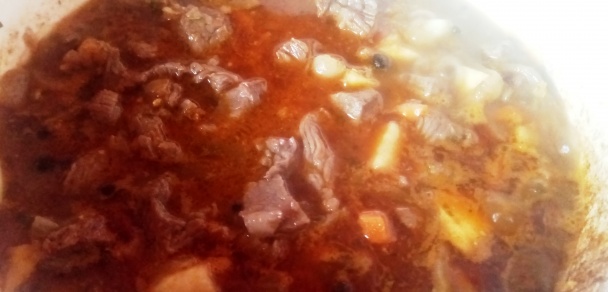 Hovädzie kocky v červenej kapuste (fotorecept) - obrázok 10