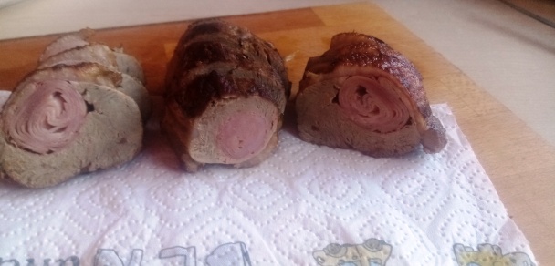 Pražskou šunkou plnené kačacie prsia na tokajskom víne (fotorecept) - obrázok 9