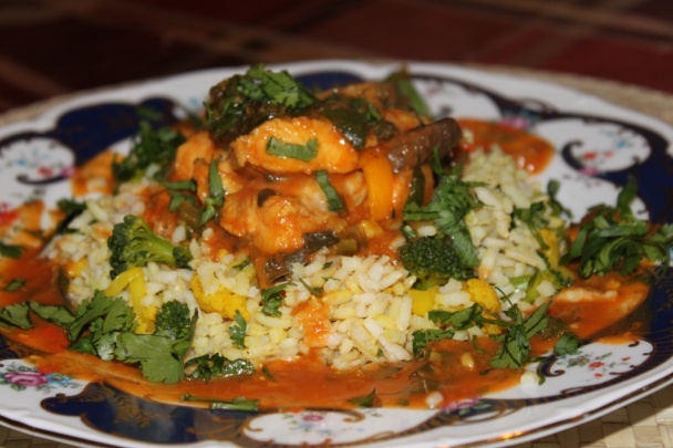 Ryba so špenátovo - hubovou omáčkou - obrázok 5