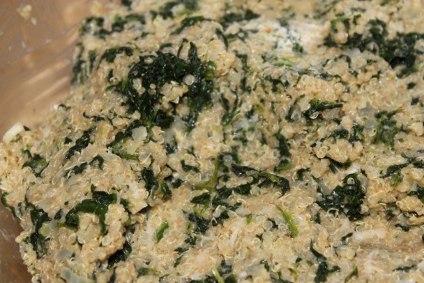 Quinoa fašírka so špenátom - obrázok 6