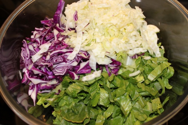 Rímsky šalát s feniklom a jogurtovým dressingom (fotorecept) - obrázok 1