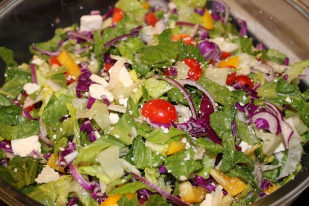 Rímsky šalát s feniklom a jogurtovým dressingom (fotorecept) - obrázok 4