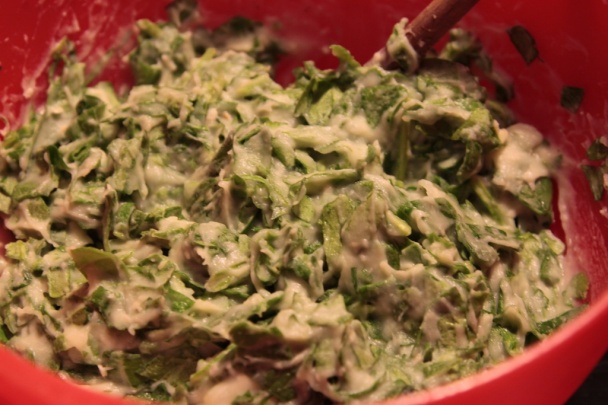 Opražený losos na zelenine a so špenátovou zemiakovou kašou (fotorecept) - obrázok 2