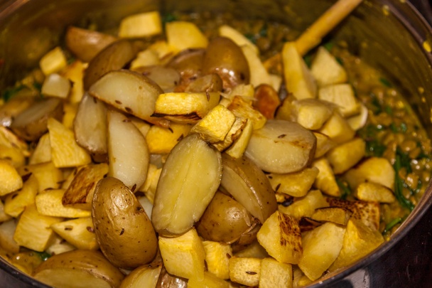 Šošovica s pečenou tekvicou a zemiakmi (fotorecept) - obrázok 7