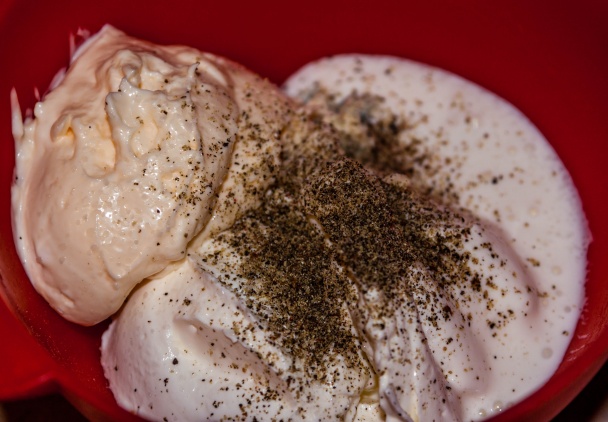 Pikantný karfiol s omáčkou z plesňového syra (fotorecept) - obrázok 1