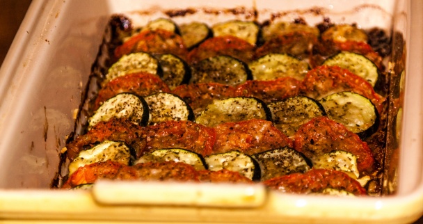 Zapekaná cuketa a paradajky (fotorecept) - obrázok 4