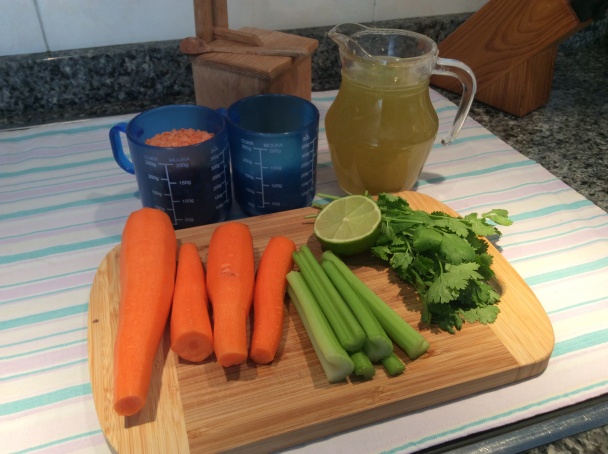 Marocká polievka z červenej šošovice (fotorecept) - obrázok 1