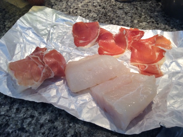 Treska so šunkou (Bacalao con jamón) - obrázok 1