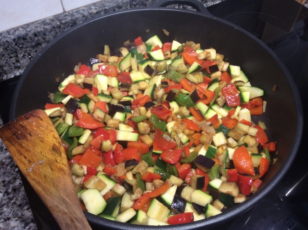 Treska na zelenine (Bacallà amb samfaina) (fotorecept) - obrázok 2